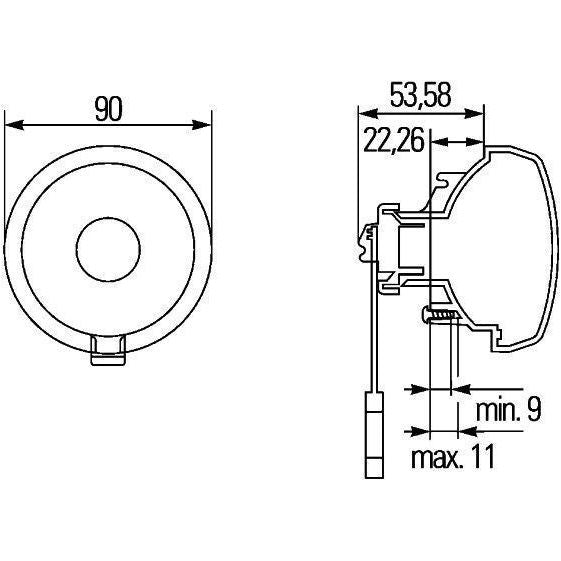 Hella Direction Indicator Halogen 12V 2BA 965 039-027 Hella  - Dynamic Drive