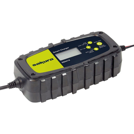 Sakura Smart Intelligent Battery Charger 6v 12v Lithium, AGM & Lead Acid 230v Sakura  - Dynamic Drive