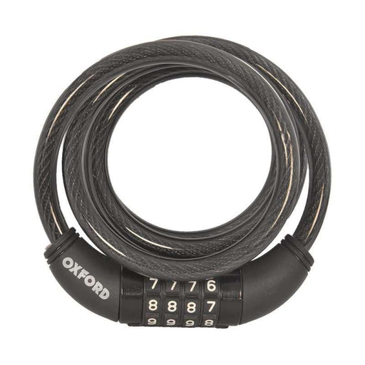 SAS Oxford Combi 10mm Coil Cable Lock, 1.5 metres long Bike Trailer Motorhome SAS  - Dynamic Drive