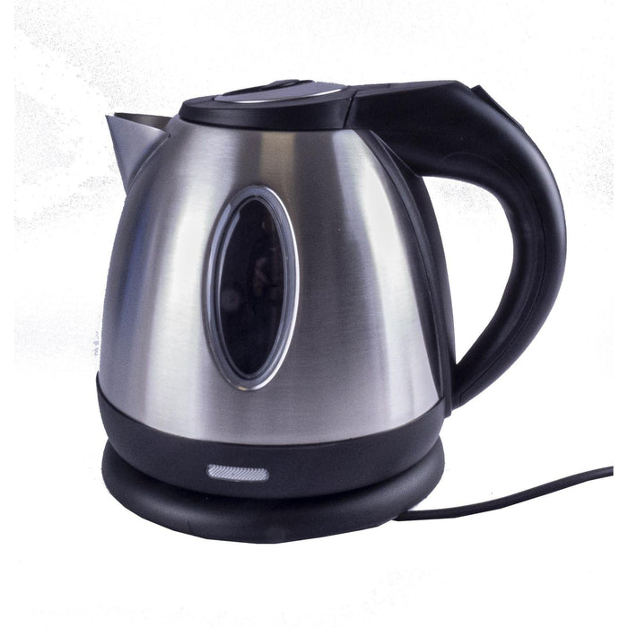 Silver Chrome Low Power 1.2L 750W Cordless Kettle Powerpart  - Dynamic Drive