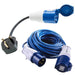 Silverline 14M Caravan Camping Hook Up Cable 16A Lead & Mains Plug Adaptor Silverline  - Dynamic Drive