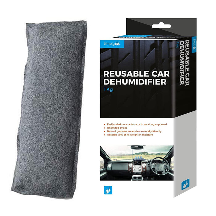 1kg Reusable Car Dehumidifier for Condensation Moisture Damp Absorb Silica Gel Simply  - Dynamic Drive