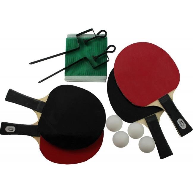 Slazenger Table Tennis Game Set For 4 Players Ping Pong Bats Balls Net Complete Dunlop  - Dynamic Drive