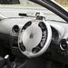 Small Silver Disklok Steering Wheel Security Anti Theft Clamp + Small Rfid Pouch Disklok  - Dynamic Drive