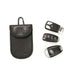 Small Silver Disklok Steering Wheel Security Anti Theft Clamp + Small Rfid Pouch Disklok  - Dynamic Drive