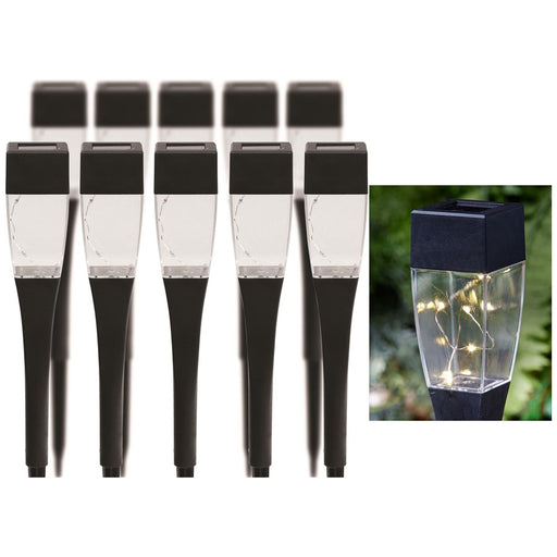 Solar Gardenwize Outdoor Stake Lights 10 Pack Streetwize  - Dynamic Drive