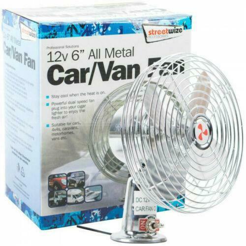 Streetwize 12V 6' All Metal Dual Speed Fan Car/Van High Speed Interior Fan SWCF3 Streetwize  - Dynamic Drive