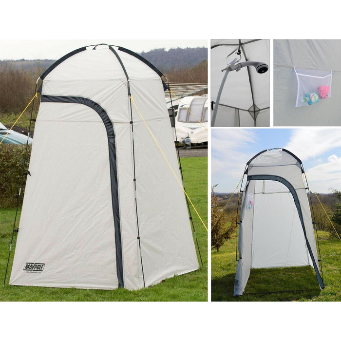 Streetwize 12v Porta Shower Portable 12 volt Camping Caravan & Shower Tent Maypole  - Dynamic Drive