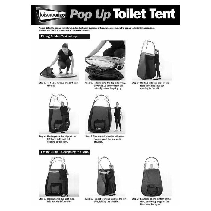 Streetwize Pop Up Toilet Tent Leisurewize  - Dynamic Drive