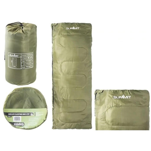 Summit Camping Hiking Caravan Trekker 1-2 season Sleeping bag 225 x 75cm Summit  - Dynamic Drive