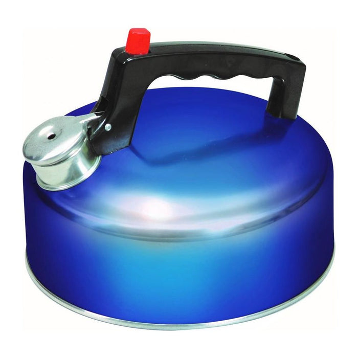 Sunncamp Blue 2lt Stainless Steel Whistling Camping Kettle SunnCamp  - Dynamic Drive