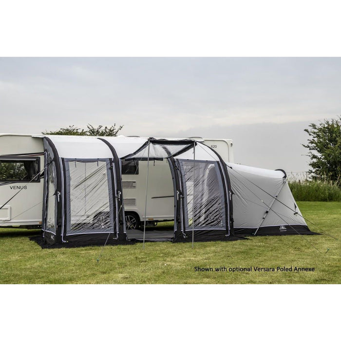 SunnCamp Grey Ultima Versara Air 390 Caravan Porch Awning + Upright Sewn In Pads SunnCamp  - Dynamic Drive