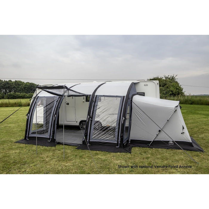 SunnCamp Grey Ultima Versara Air 390 Caravan Porch Awning + Upright Sewn In Pads SunnCamp  - Dynamic Drive