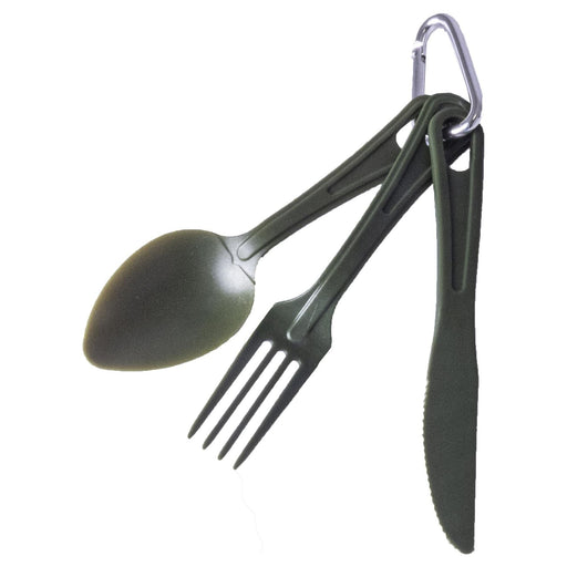 Sunncamp Polycarbonate Camping Cutlery Set for Camping Cadets with carabiner SunnCamp  - Dynamic Drive