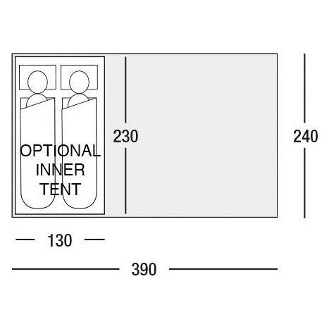 SunnCamp Ultima Versara 390 Caravan Poled Awning SF1911 SunnCamp  - Dynamic Drive