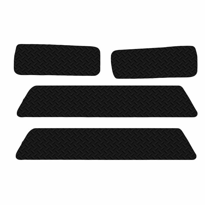 Tailored fit Rubber Floor Step Mats Twin for Volkswagen Transporter T5 Black UKB4C  - Dynamic Drive