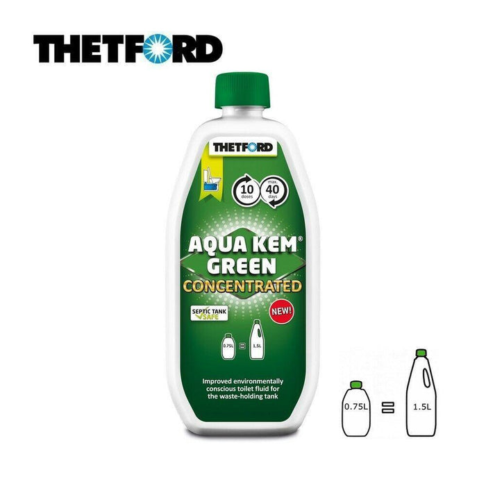 Thetford Aqua Kem Green Concentrated Caravan & Motorhome Toilet Fluid Chemical Thetford  - Dynamic Drive