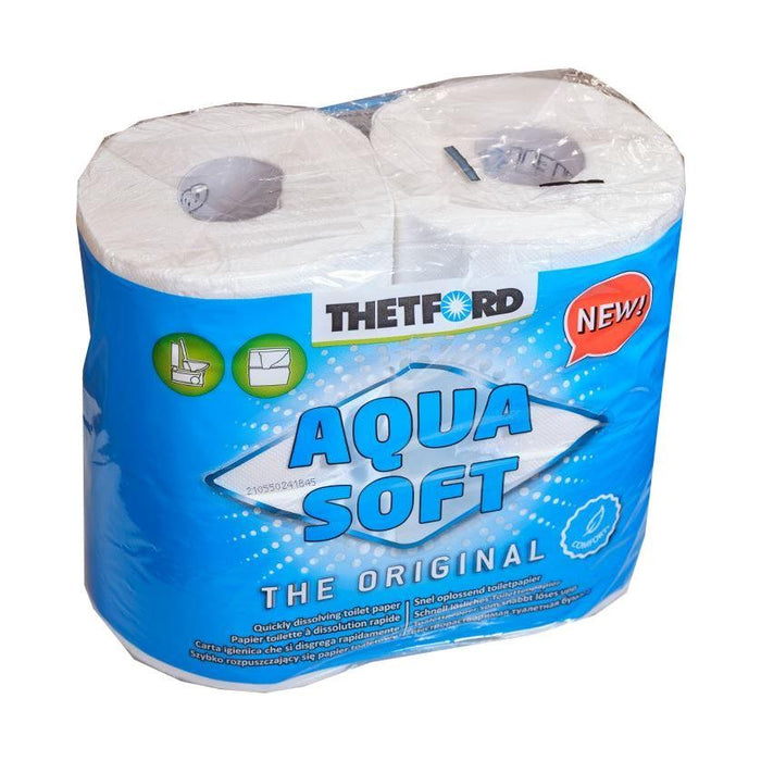 Thetford Aqua Soft Toilet Tissue Paper 24 x Rolls Motorhome Waste Thetford  - Dynamic Drive