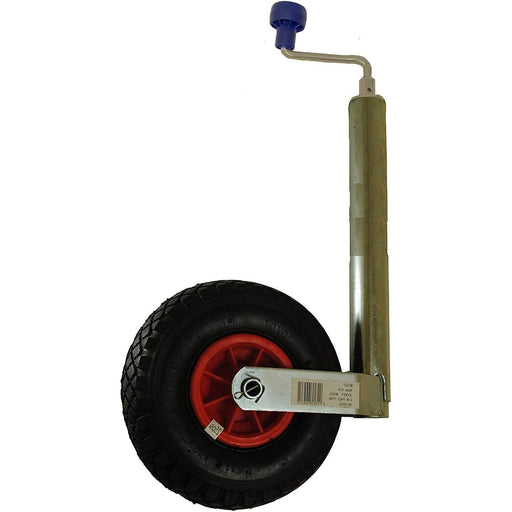 Trailer/Caravan Corrosion Resistance 48mm Pneumatic Telescopic Jockey Wheel - UK Camping And Leisure