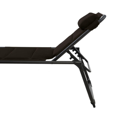 Travellife Barletta lounger Relax Black Camping Chair Sunbed Travellife  - Dynamic Drive