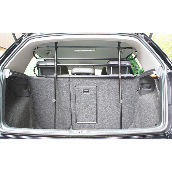 Universal Pet Dog Guard Car Estate Van Adjustable In Black Tube Bars Sakura  - Dynamic Drive