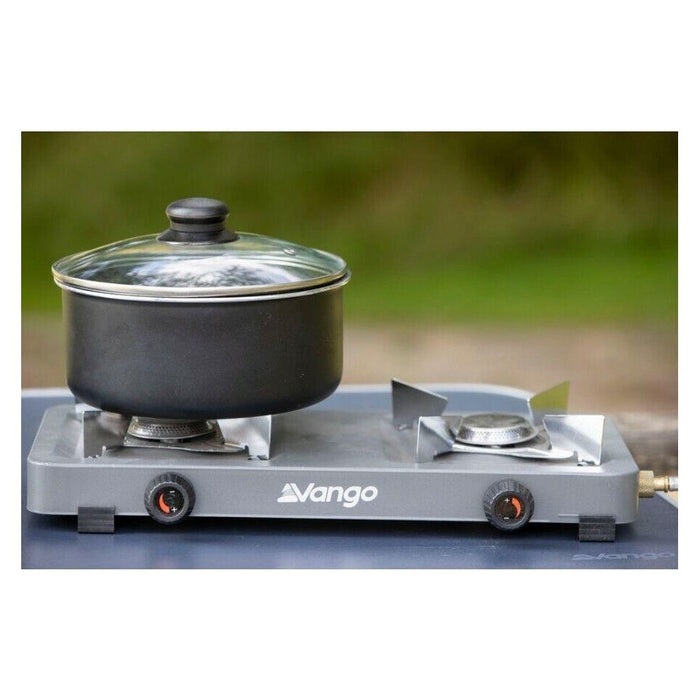 Vango Blaze Double Burner Gas Camping Cooker Camp Stove Vango  - Dynamic Drive