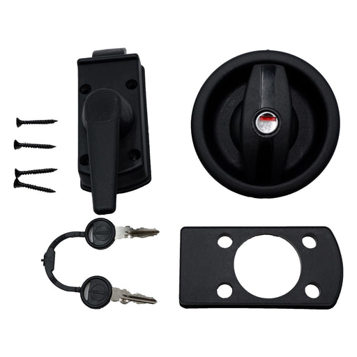 Vecam Caravan Door Lock and Barrel - Complete Right Hand Assembly with Keys - UK Camping And Leisure