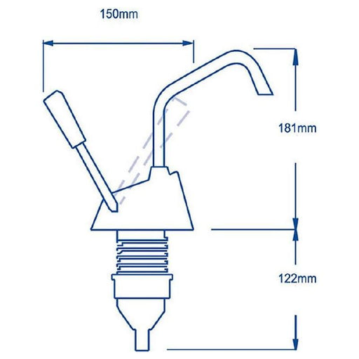 Whale Flipper Freshwater Galley Pump hand operated Boat Caravan RV Camper GP0418 - UK Camping And Leisure