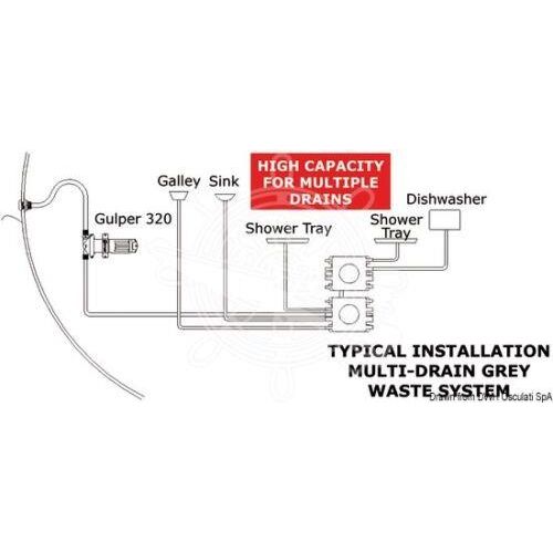 Whale Fully Automatic Grey Waste Water Multi Point Drain Pump WM8284 Whale  - Dynamic Drive