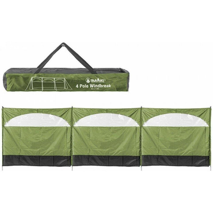 Windbreaker Blocker 150x500cm Camping Garden Beach Green Wind Break Summit  - Dynamic Drive