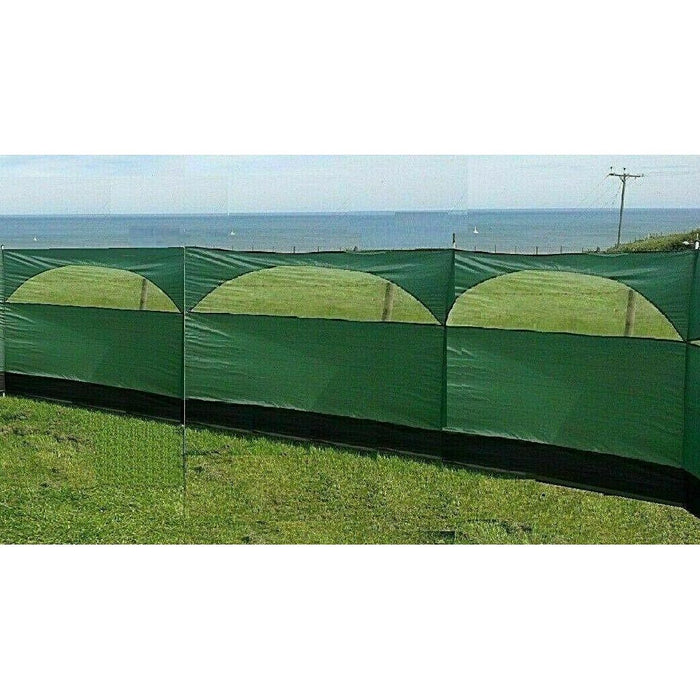 Windbreaker Blocker 150x500cm Camping Garden Beach Green Wind Break Summit  - Dynamic Drive