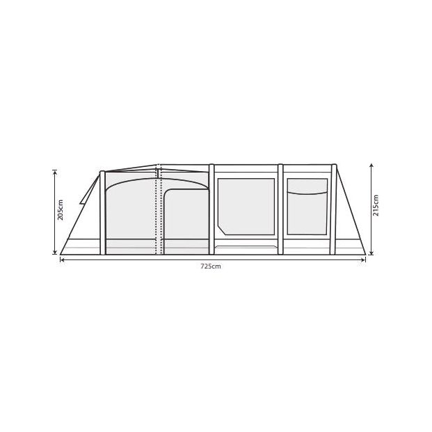 Outdoor Revolution Airedale 6.0SE Air Tent Oxygen Inflatable Family 6+4 Berth Outdoor Revolution  - Dynamic Drive