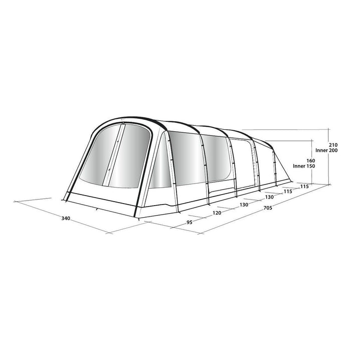 Outwell Tent Westwood 5 Berth Pole Tent Outwell  - Dynamic Drive