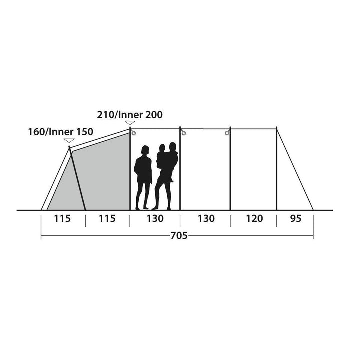 Outwell Tent Westwood 5 Berth Pole Tent Outwell  - Dynamic Drive