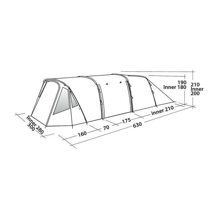 Easy Camp Tent Palmdale 500 Lux 5 Berth Pole Tent Easy Camp  - Dynamic Drive