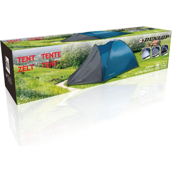 Dunlop 2 Person Camping Tent with Porch Dunlop  - Dynamic Drive