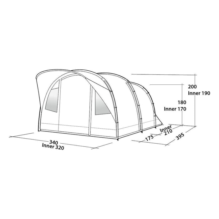 Easy Camp Edendale 600 6 Berth Pole Tent Easy Camp  - Dynamic Drive