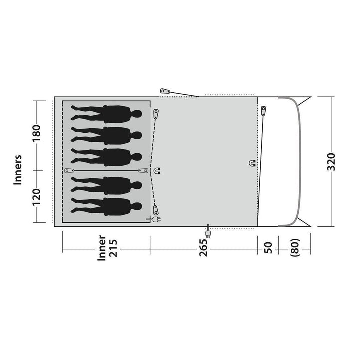 Outwell Tent Greenwood 5 5 Berth Pole Tent Outwell  - Dynamic Drive